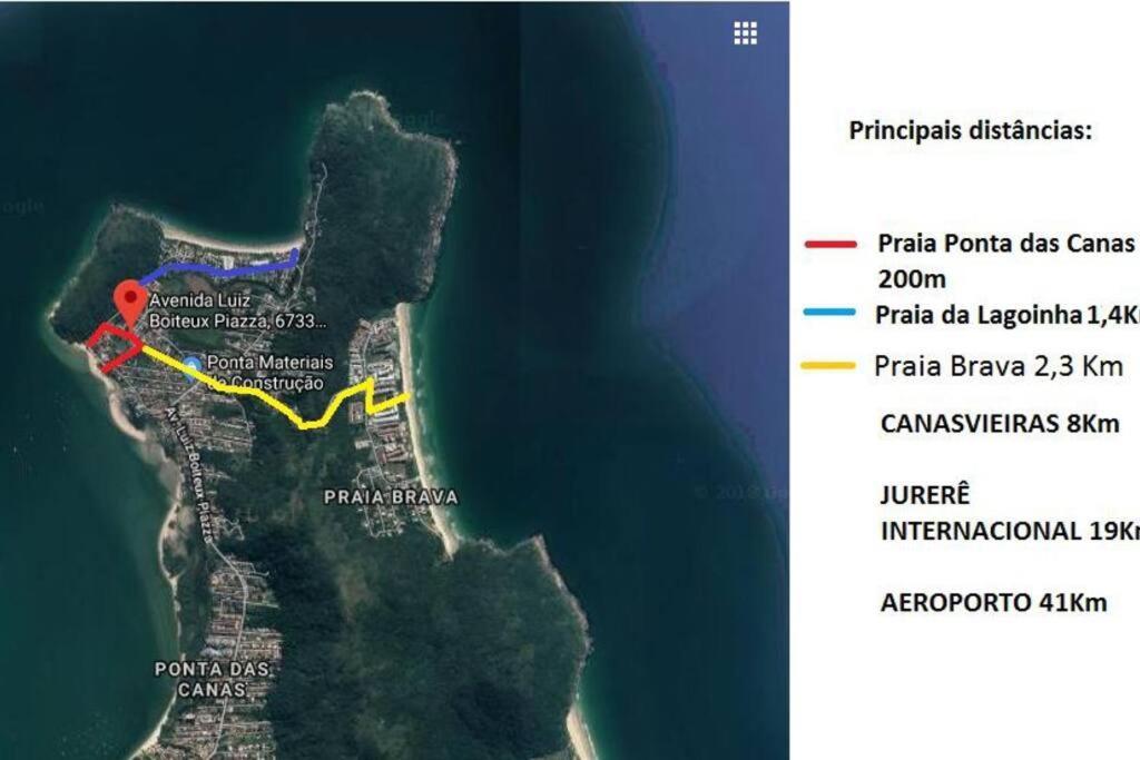 Apto 2 Pessoas Ponta Das Canas 200M Da Praia Lejlighed Florianópolis Eksteriør billede